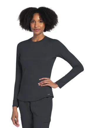 Basics CK773 Long Sleeve Underscrub Knit Tee Pewter