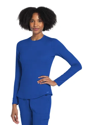Basics CK773 Long Sleeve Underscrub Knit Tee Royal