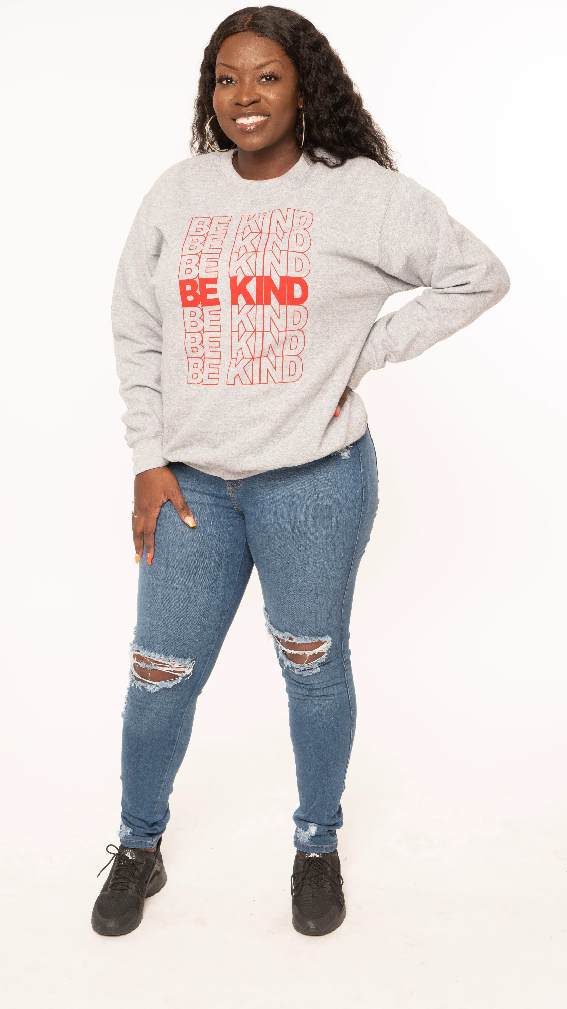 Be Kind sweater (Grey)
