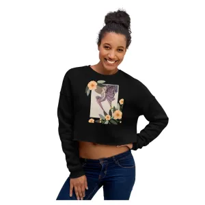 Beauty Butterfly Crop Sweatshirt