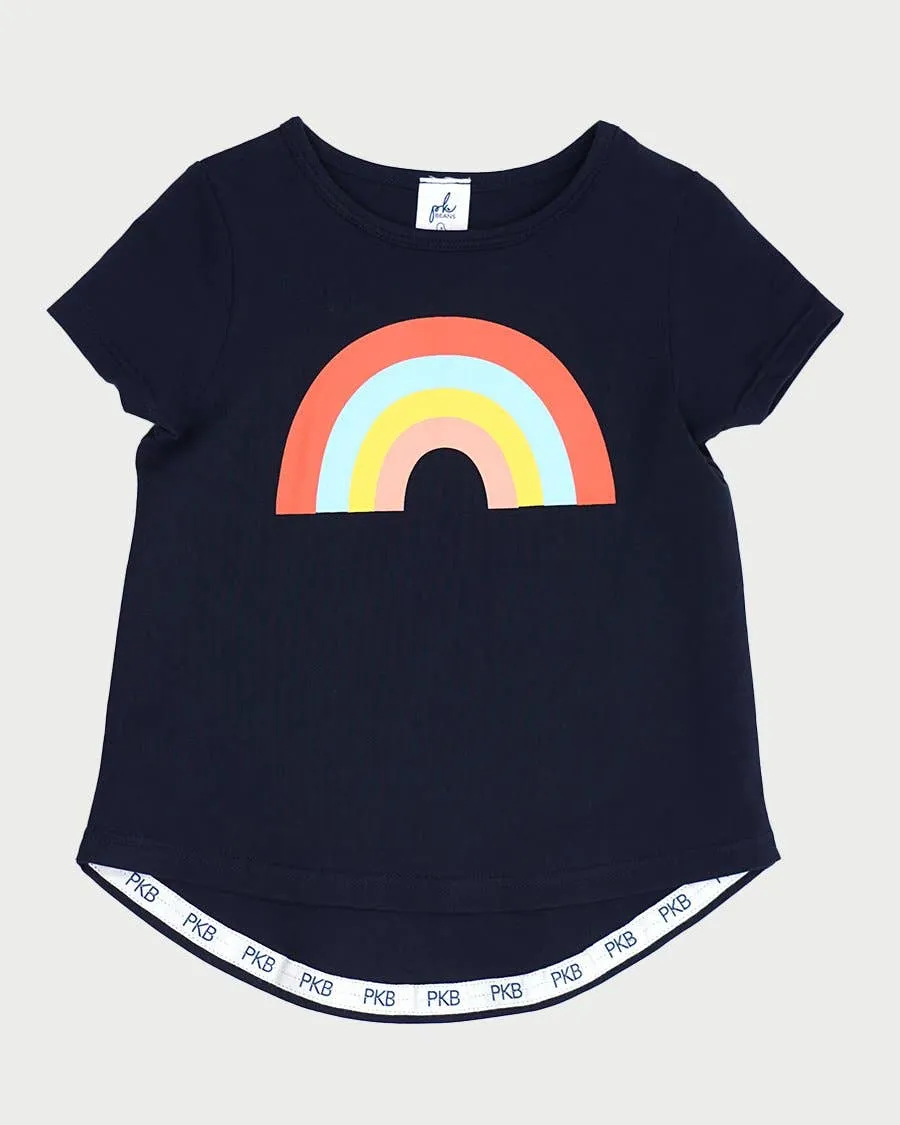 Better Together Tee - Midnight Blue Rainbow