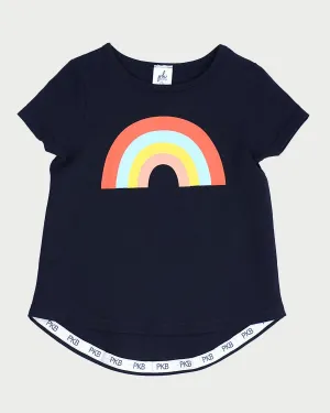 Better Together Tee - Midnight Blue Rainbow