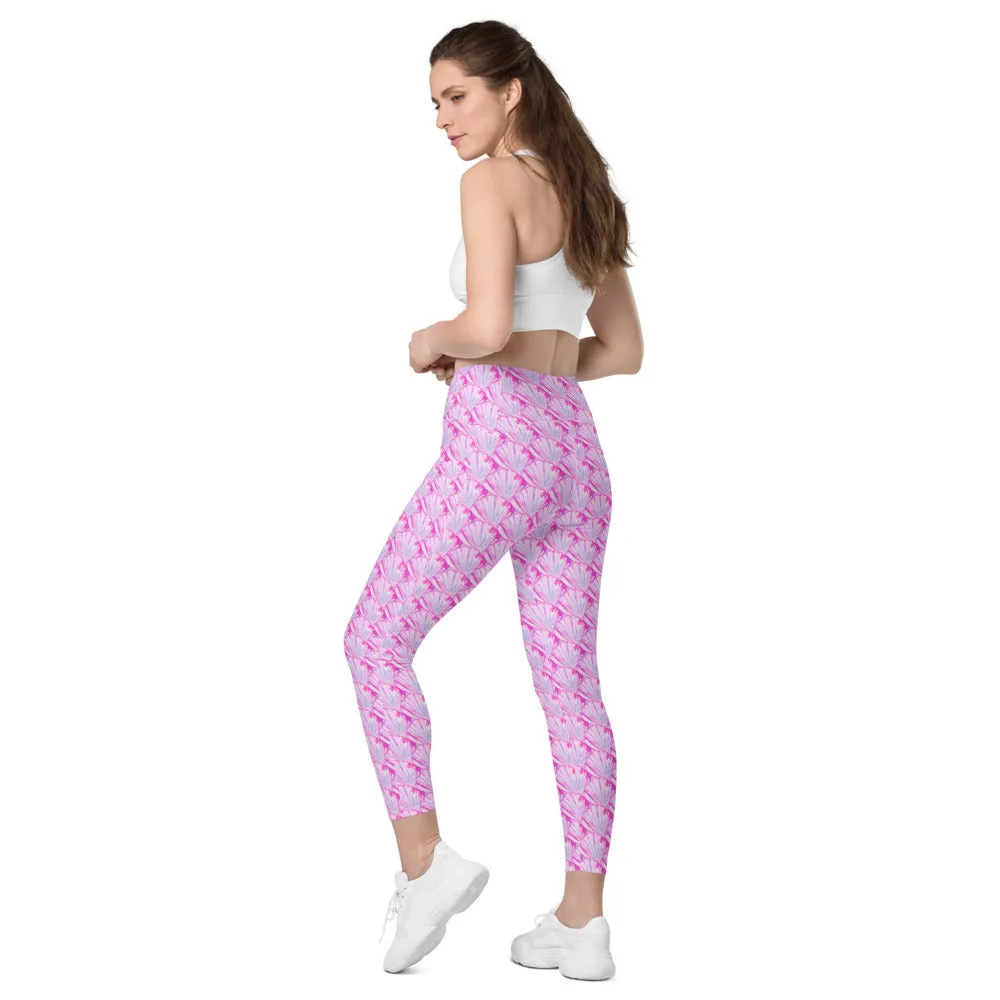 Big Shell Crossover leggings with pockets