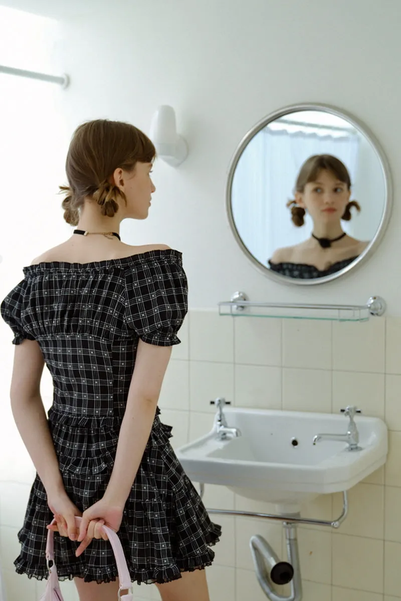 Black & White Plaid Top / Skirt