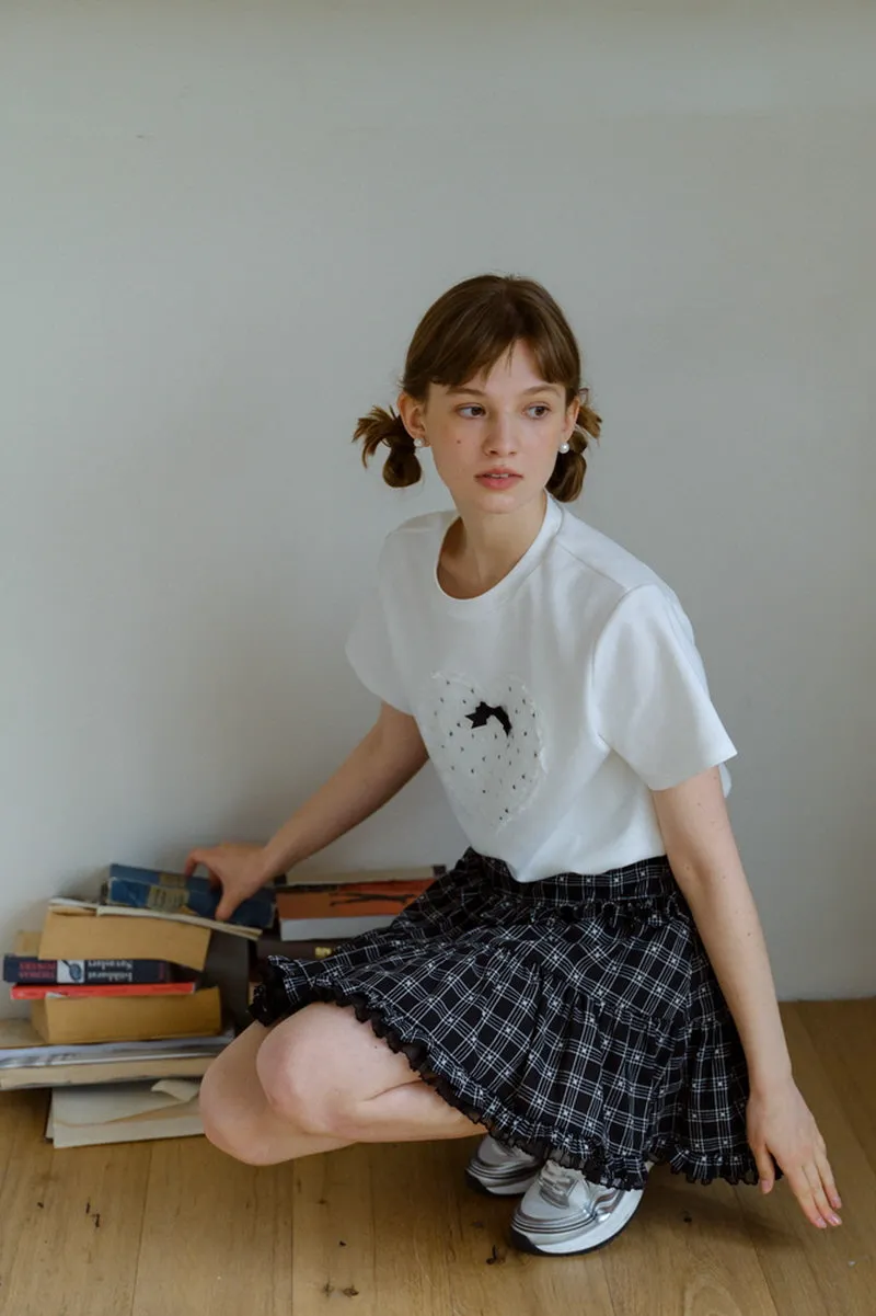Black & White Plaid Top / Skirt