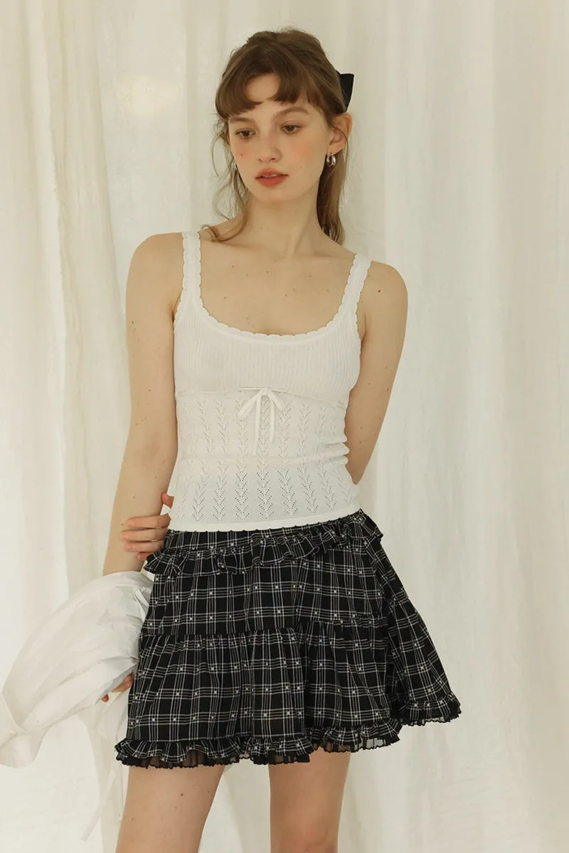 Black & White Plaid Top / Skirt