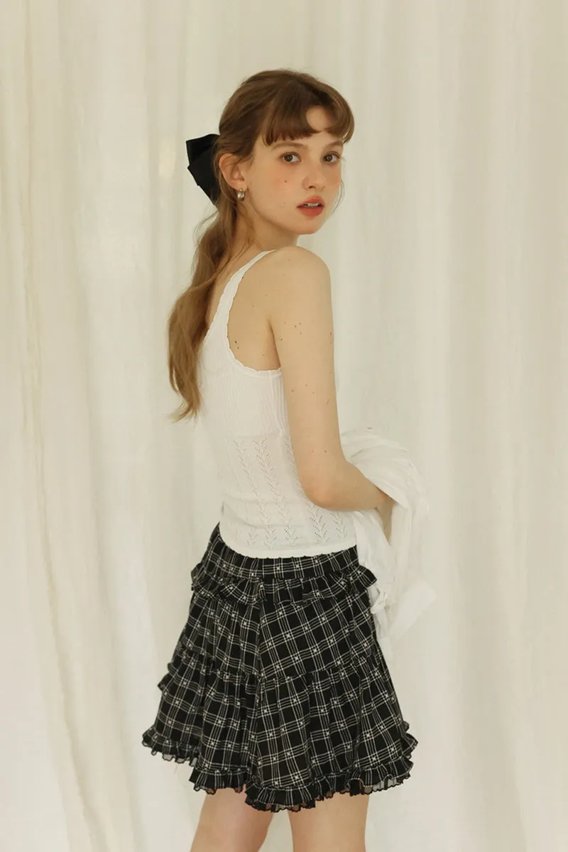 Black & White Plaid Top / Skirt