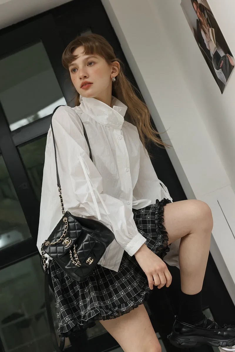 Black & White Plaid Top / Skirt