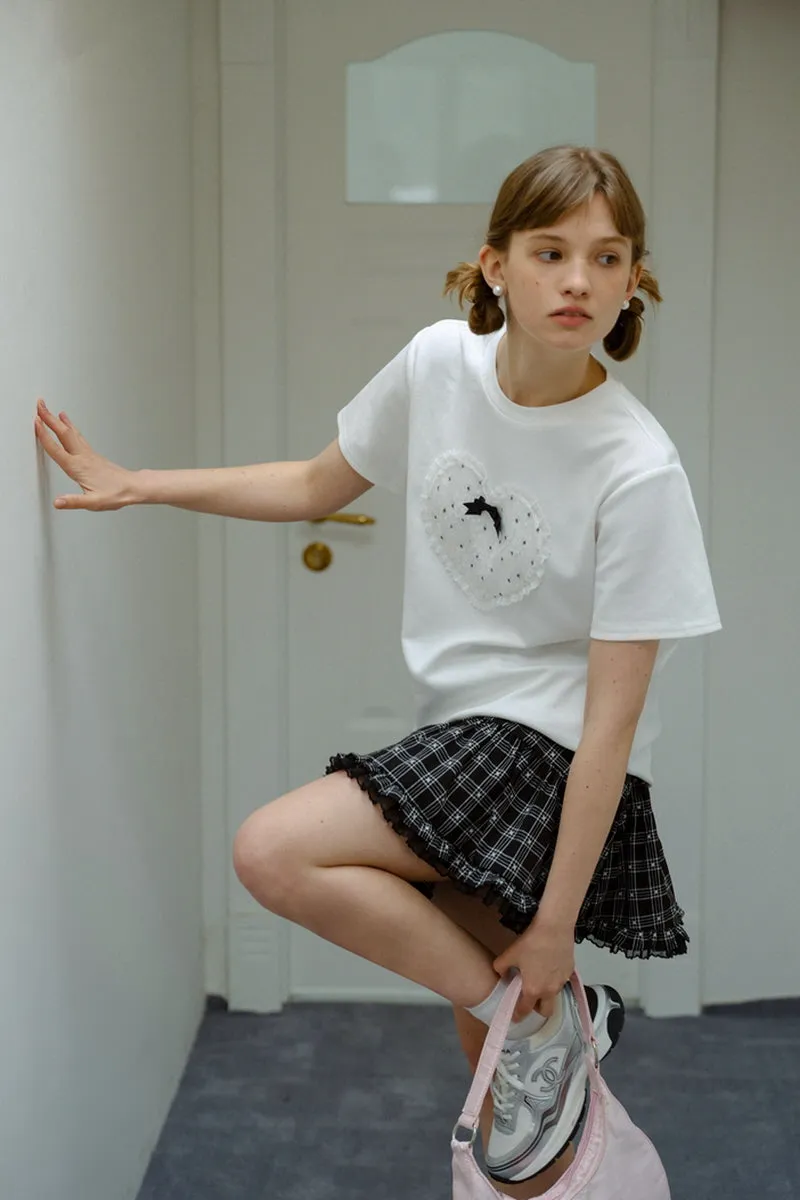 Black & White Plaid Top / Skirt
