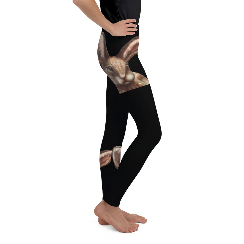 Black Bunny Girls Leggings