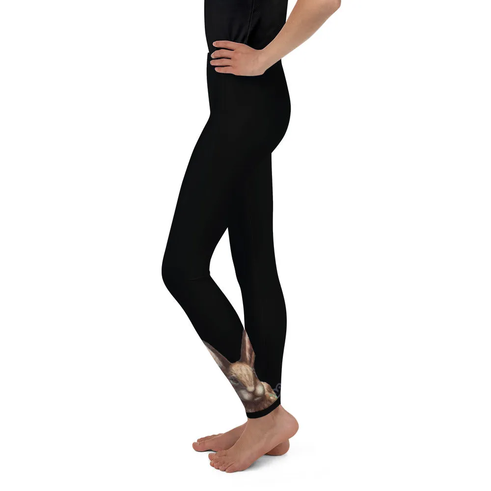 Black Bunny Girls Leggings