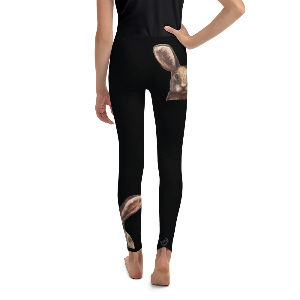Black Bunny Girls Leggings