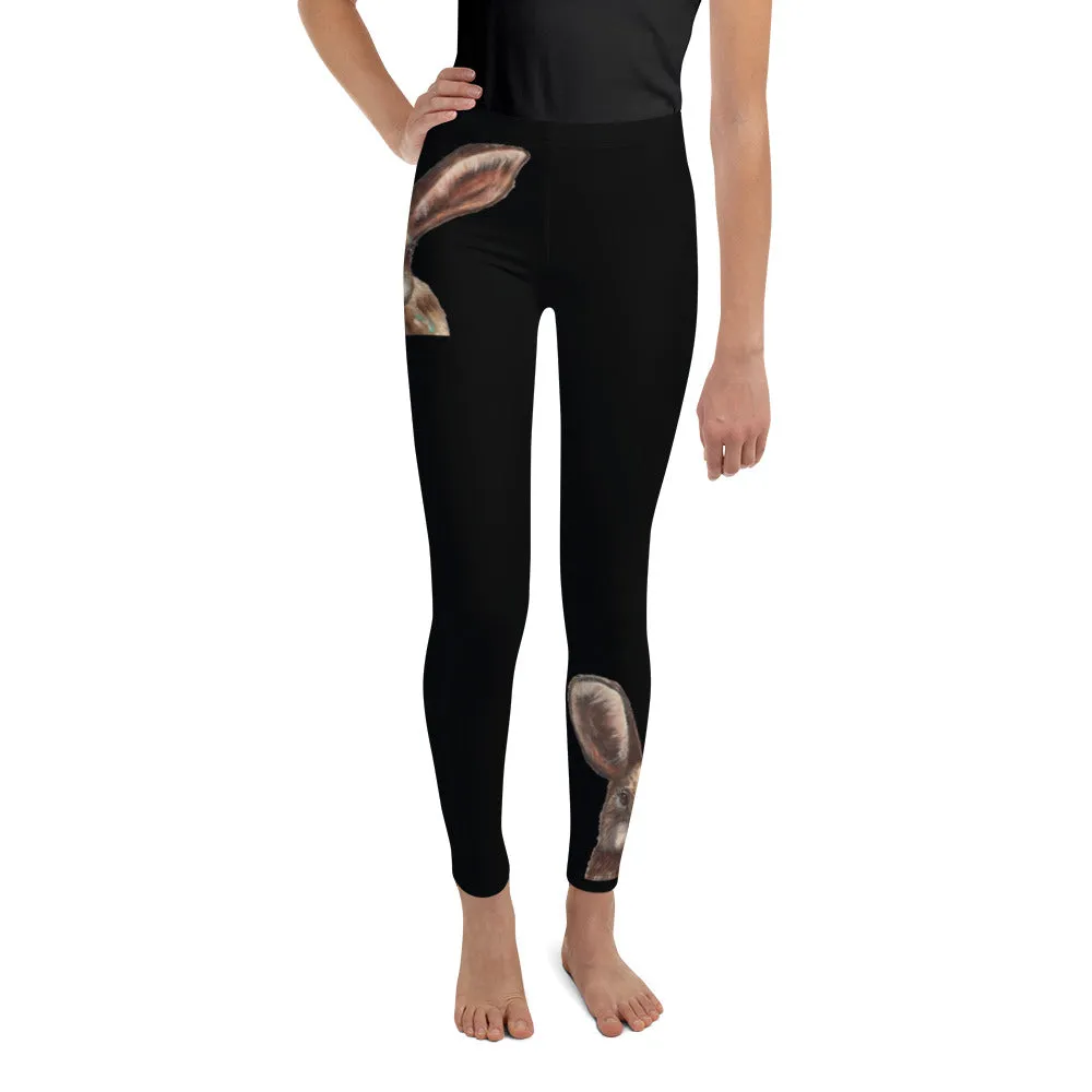 Black Bunny Girls Leggings