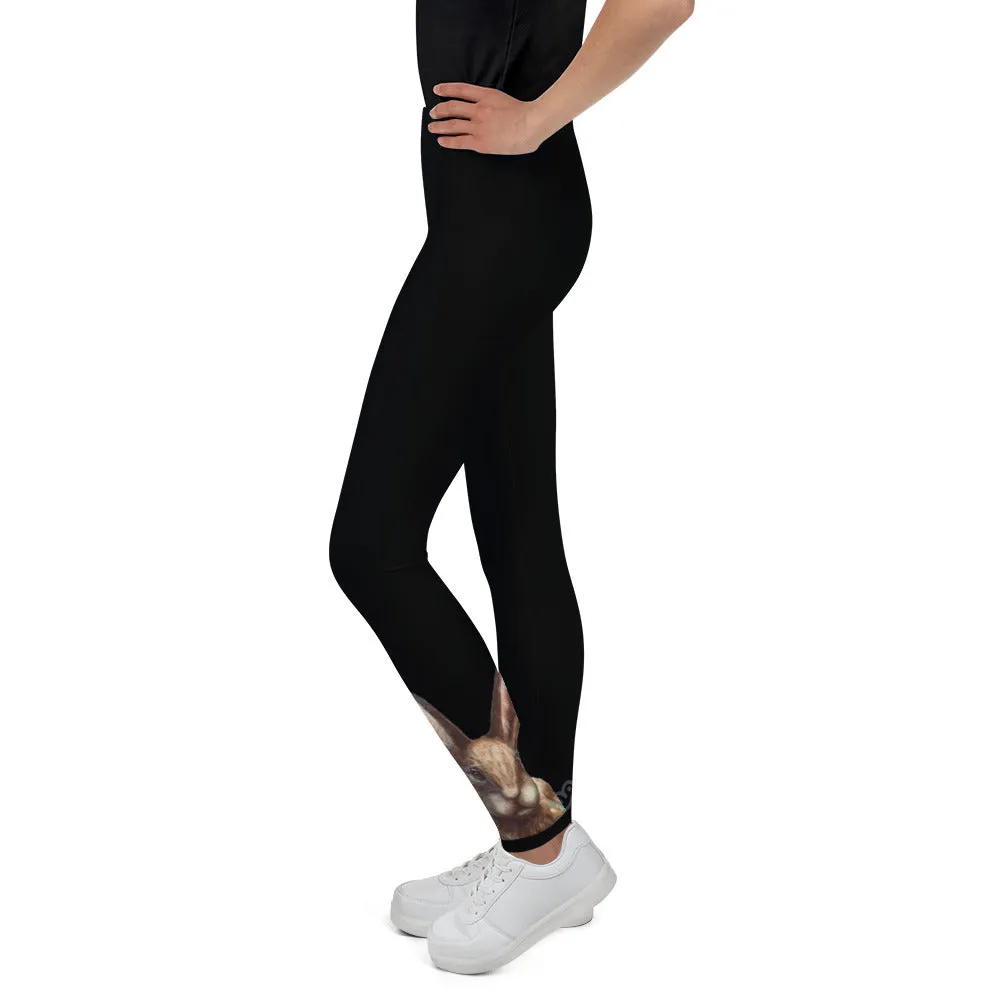 Black Bunny Girls Leggings