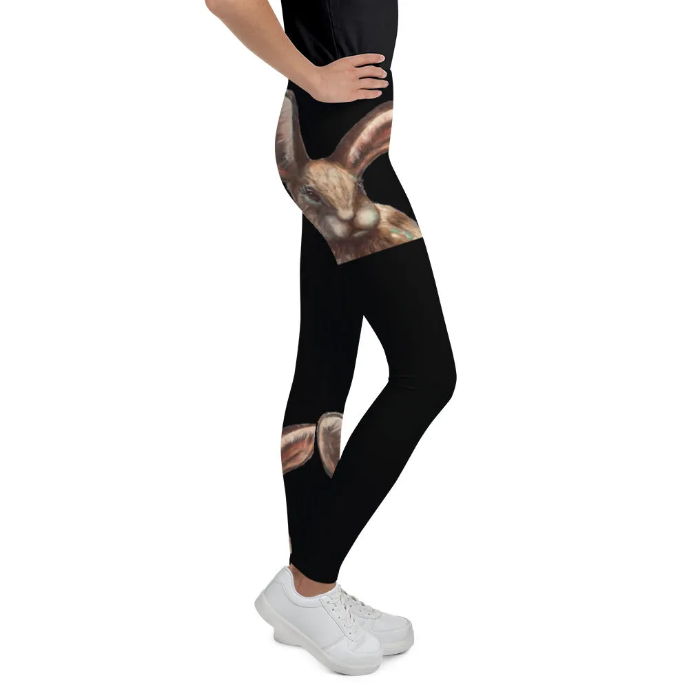 Black Bunny Girls Leggings