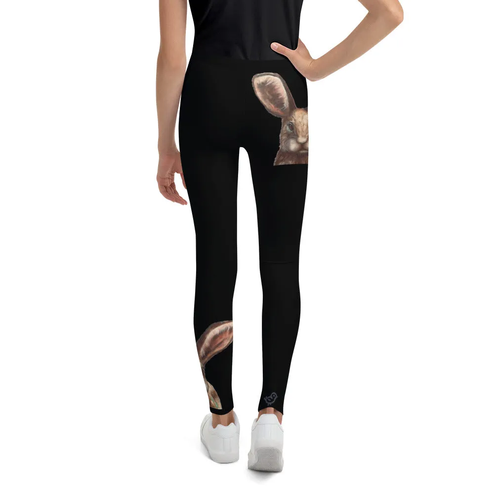 Black Bunny Girls Leggings