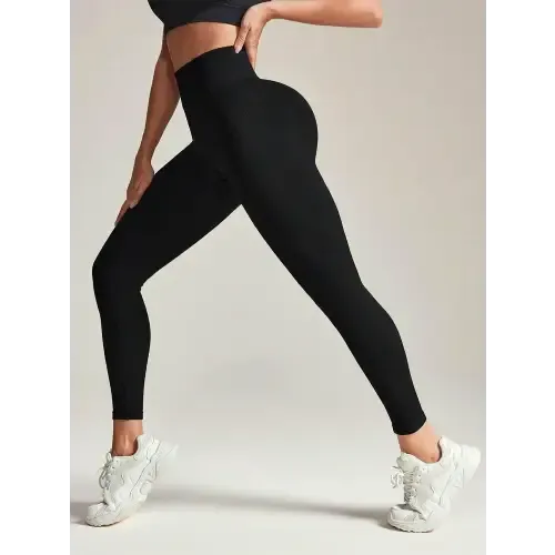 Black High Rise Active Leggings