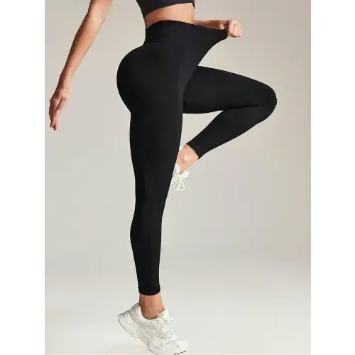 Black High Rise Active Leggings