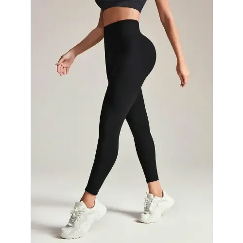 Black High Rise Active Leggings