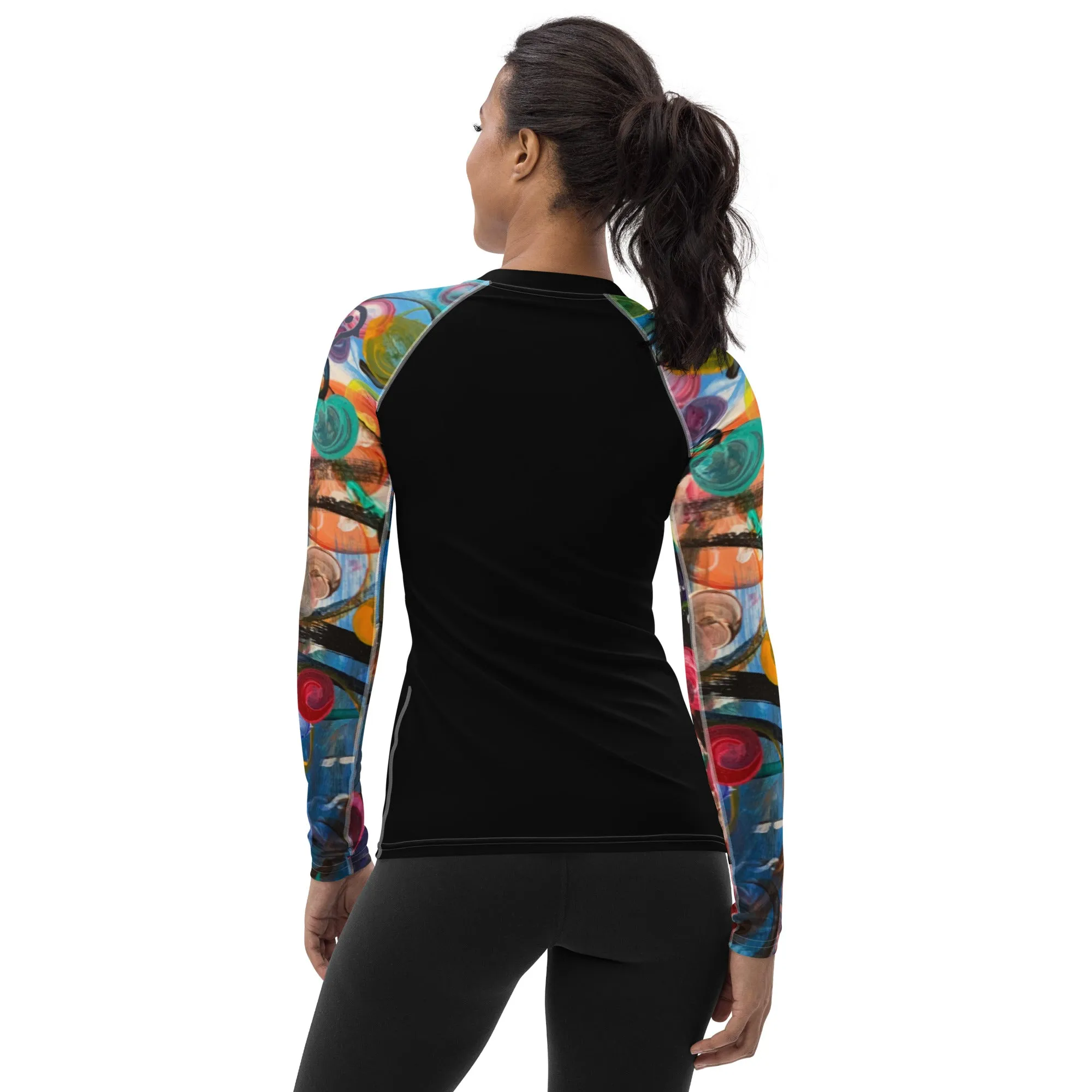 Black Rash Guard "Breeze" Sleeves