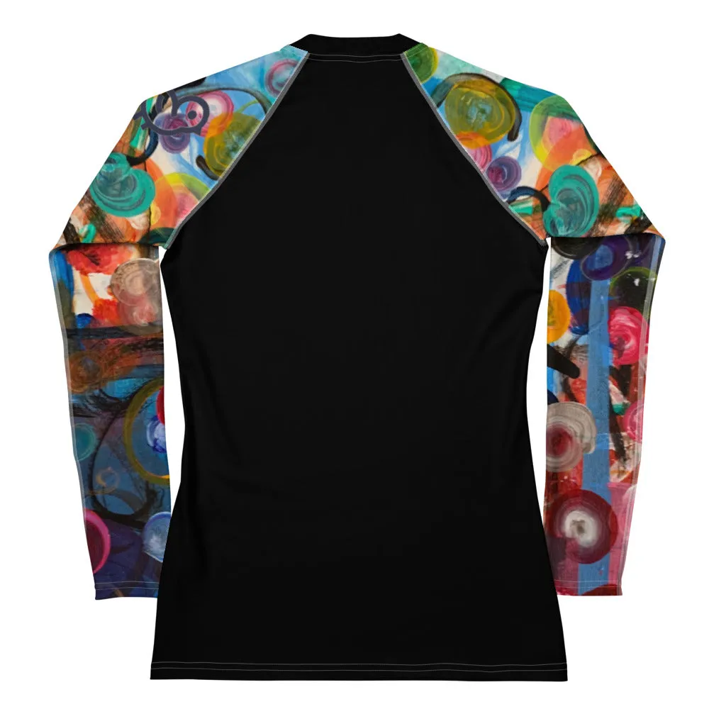Black Rash Guard "Breeze" Sleeves
