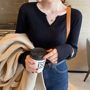 Black Spade Neck Top