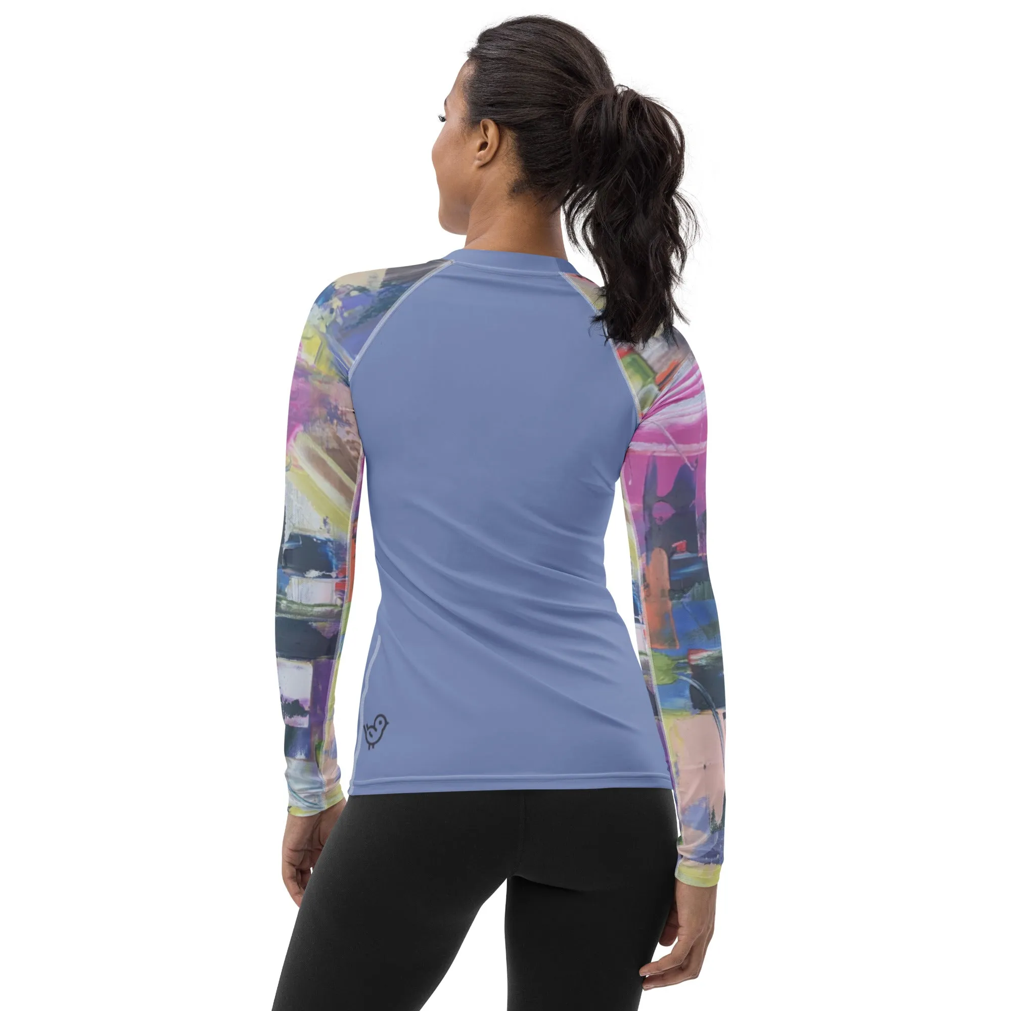 Blue Rash Guard with "Kris Kros" Sleeves