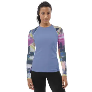 Blue Rash Guard with "Kris Kros" Sleeves