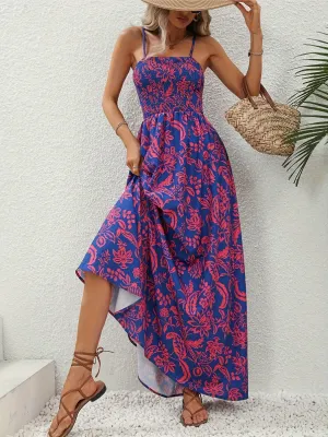 Blue Strappy Maxi Dress