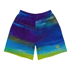 Blue Wave Men's Athletic Long Shorts