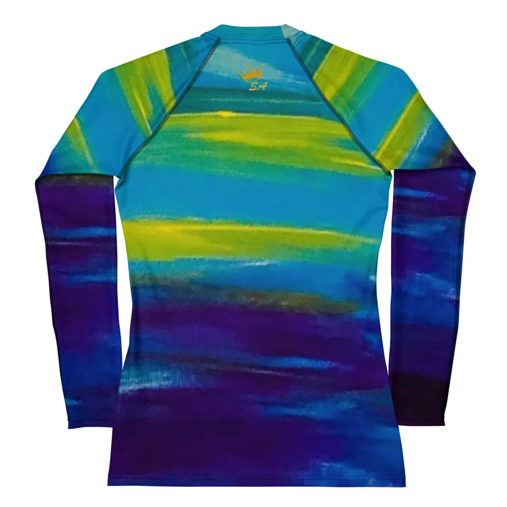 Blue Wave Women's Rash Guard