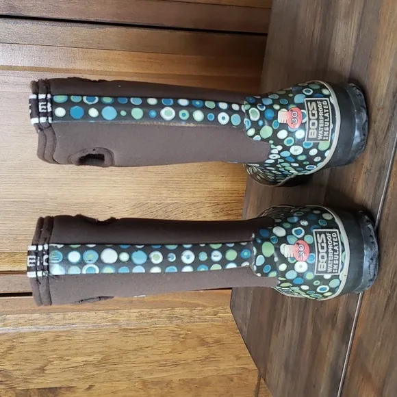 BOGS Girls Classic High Dots Boot Sz 10