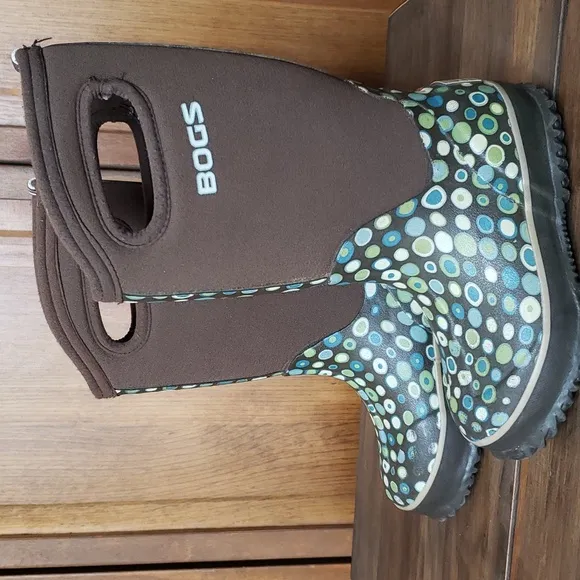 BOGS Girls Classic High Dots Boot Sz 10