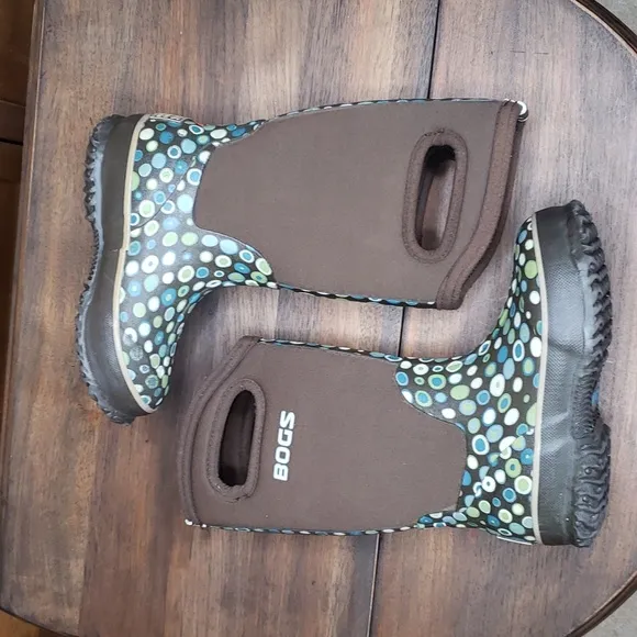 BOGS Girls Classic High Dots Boot Sz 10