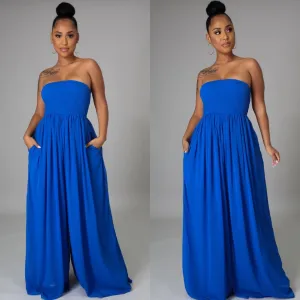 Boho Blue Jumpsuit