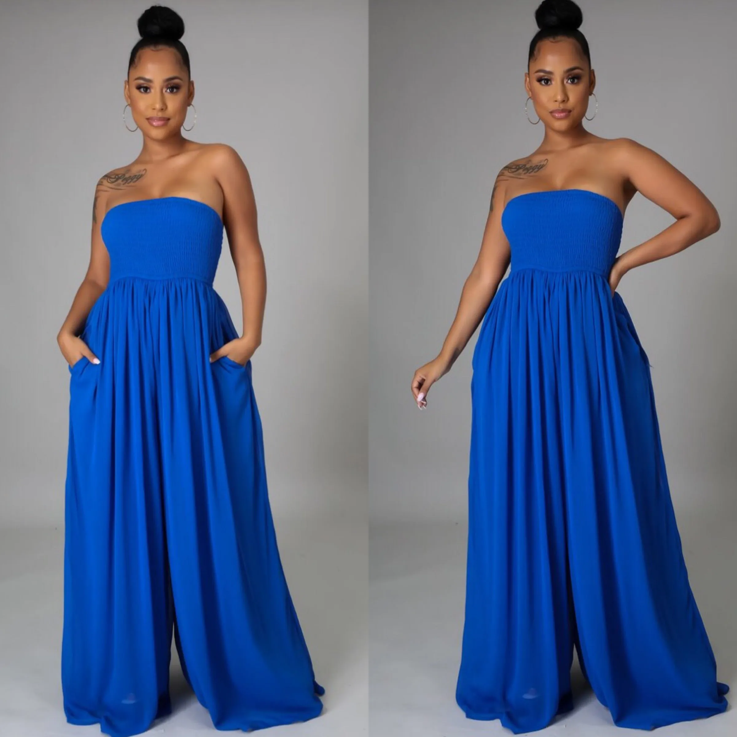 Boho Blue Jumpsuit