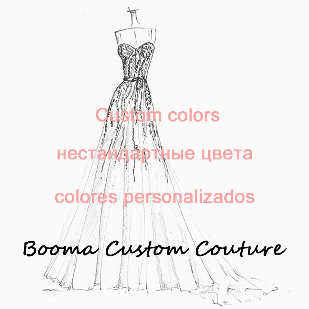 Booma Princess Short Wedding Party Dresses Bow Front Corset Strapless