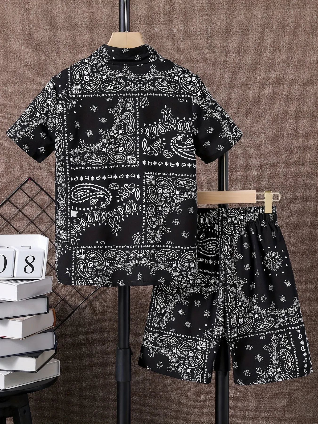 Boys Summer Casual Printed Outfit