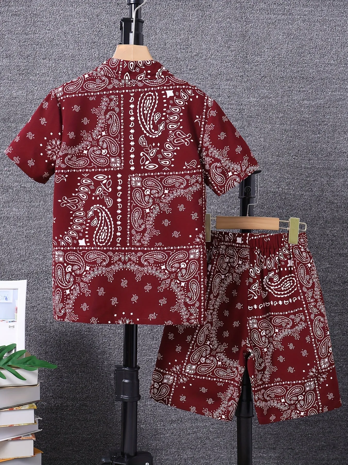 Boys Summer Casual Printed Outfit