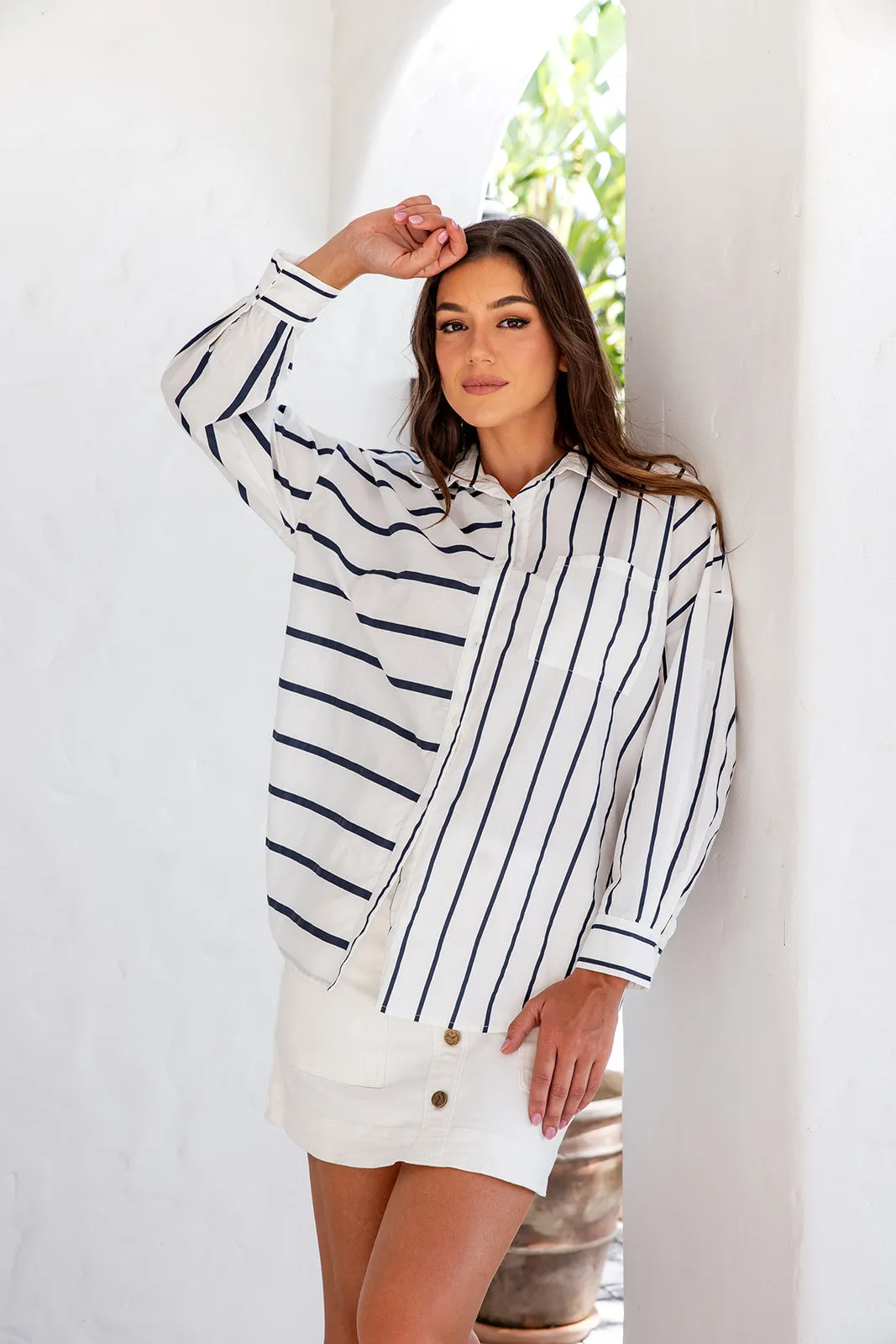 Brixton Button Down Shirt - Blue