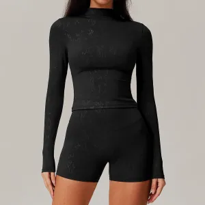Bronzing Yoga Long Sleeve Top – Activewear