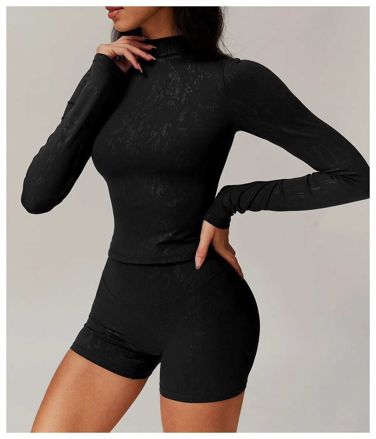 Bronzing Yoga Long Sleeve Top – Activewear