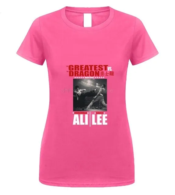 BRUCE LEE THE DRAGON VS MUHAMMAD ALI STING LIKE A BEE UNISEX T SHIRT Pride Fashion