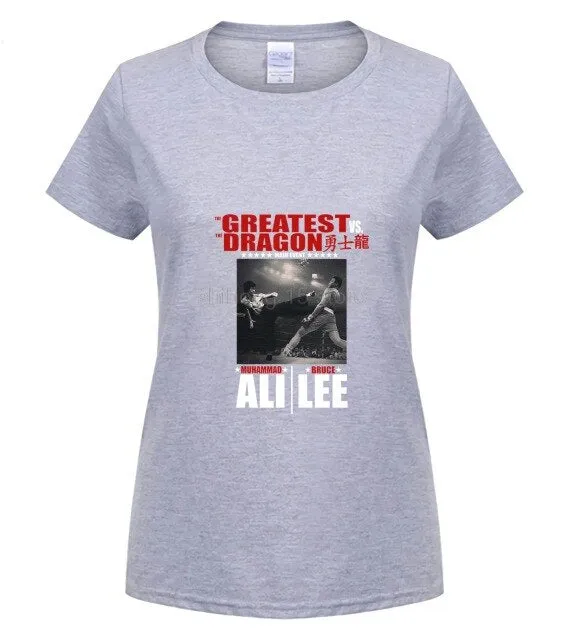 BRUCE LEE THE DRAGON VS MUHAMMAD ALI STING LIKE A BEE UNISEX T SHIRT Pride Fashion