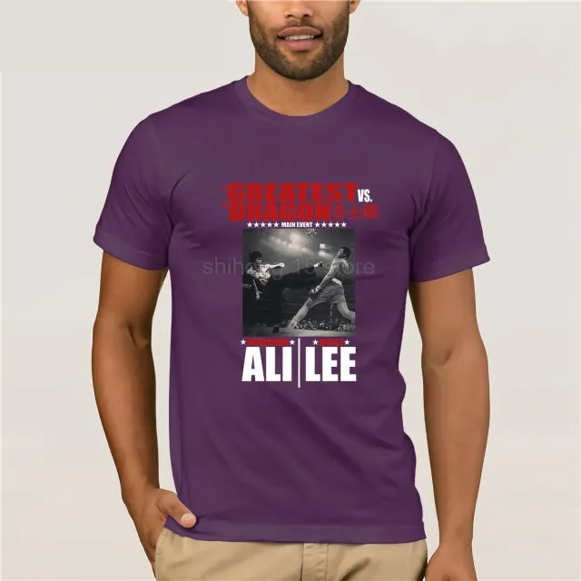 BRUCE LEE THE DRAGON VS MUHAMMAD ALI STING LIKE A BEE UNISEX T SHIRT Pride Fashion