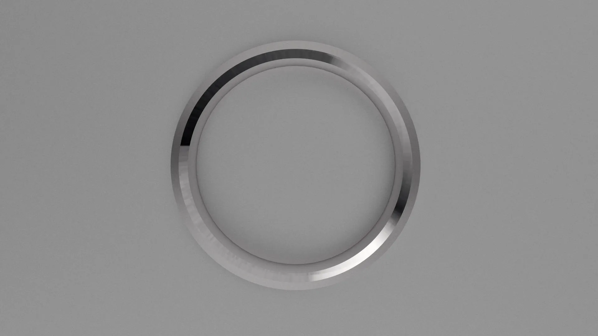 Brushed Sterling Silver 4mm Beveled Edge Wedding Band