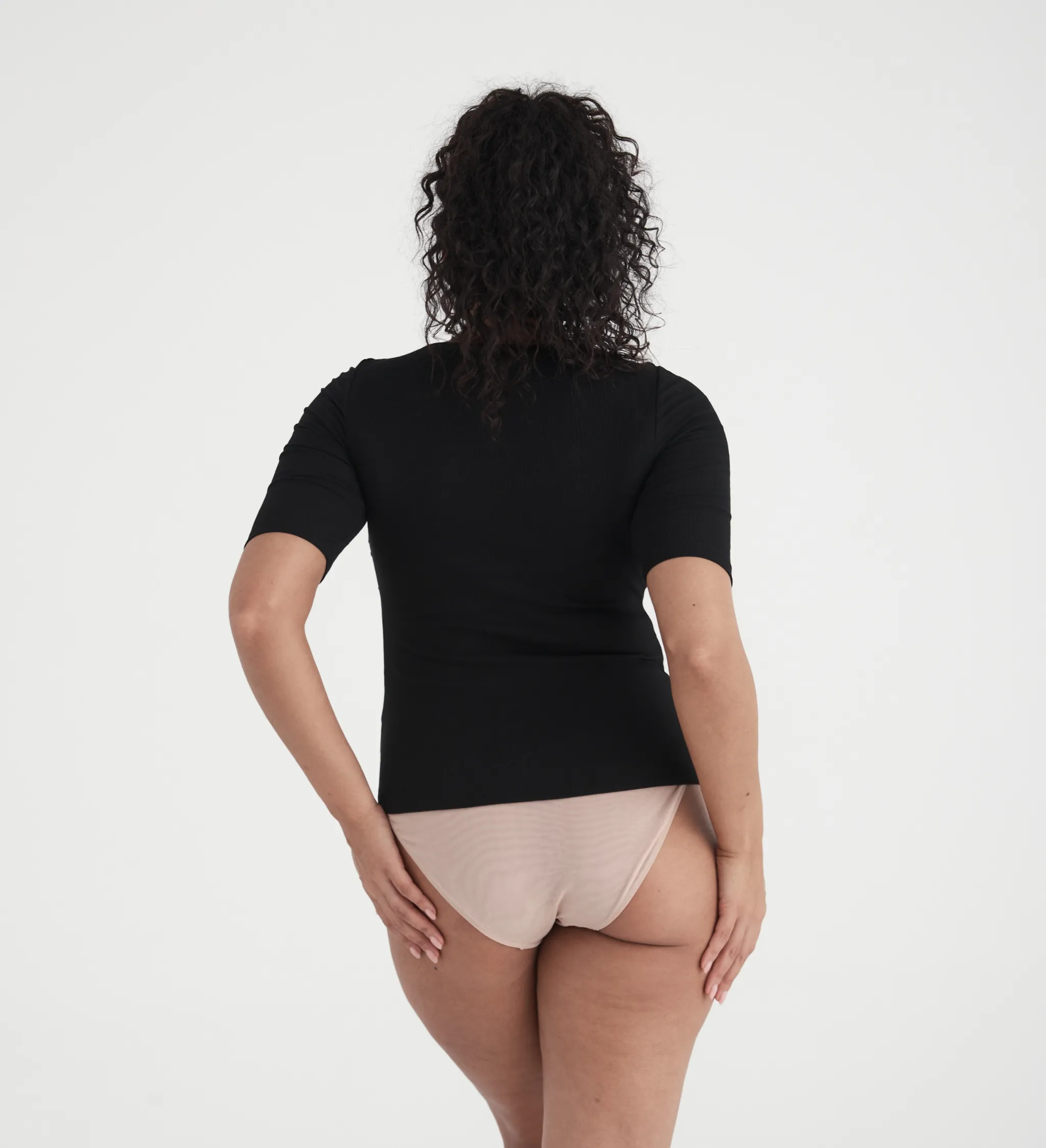 Busty Basics - Boat Neck Half Sleeve