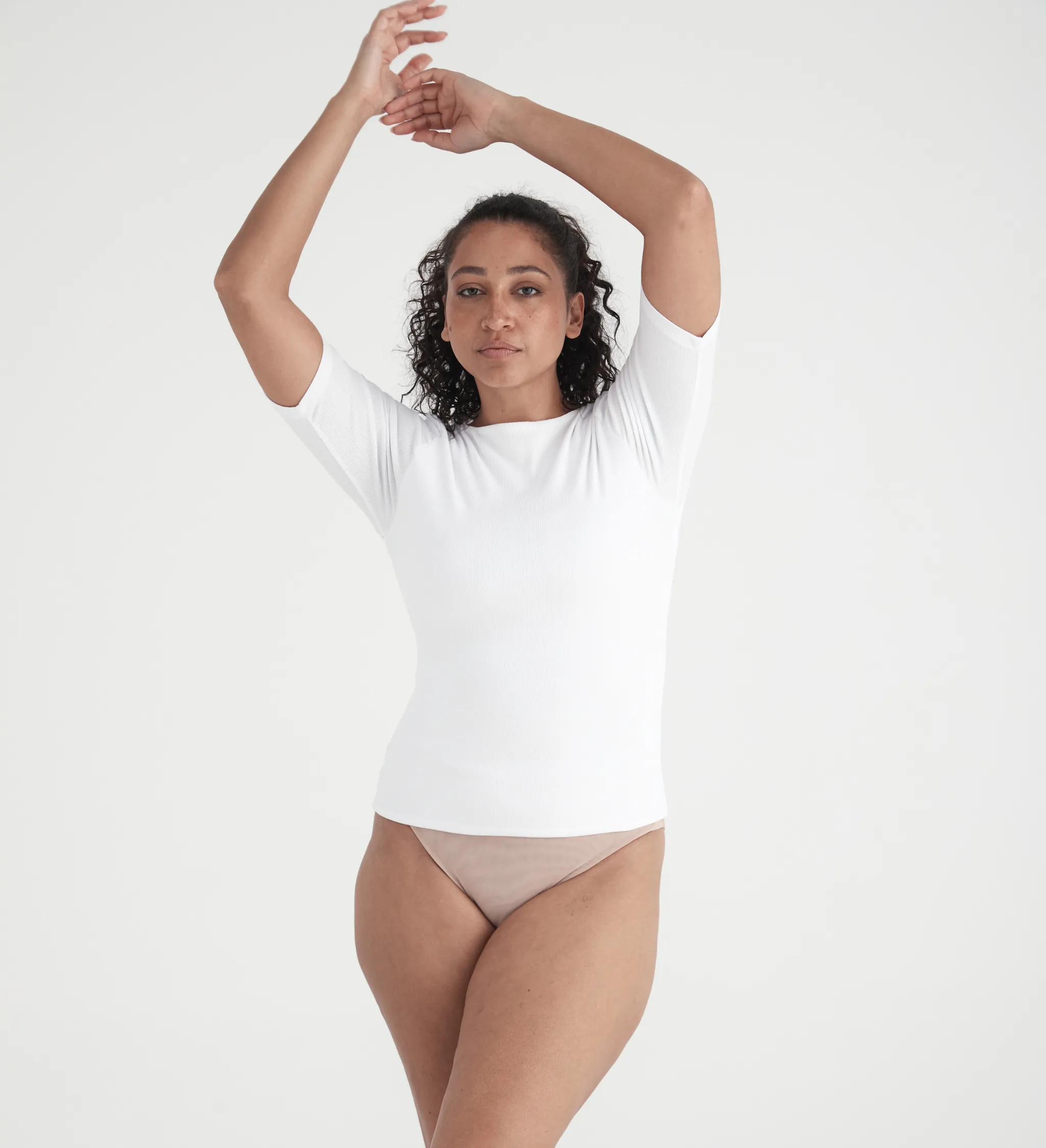 Busty Basics - Boat Neck Half Sleeve