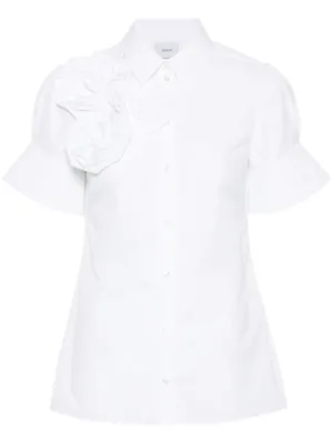 Button Down Shirt With Rosettes