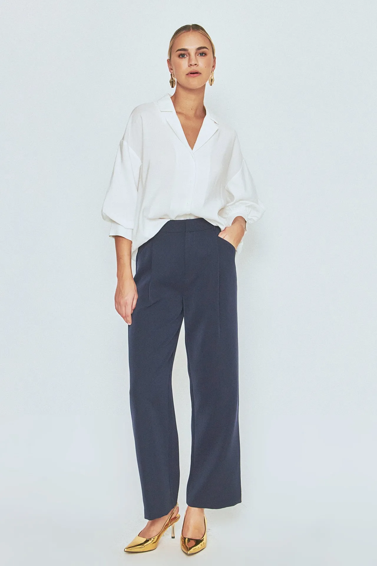 Button-Up Collared Shirt